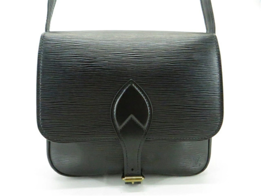 LOUIS VUITTON Cartouchiere Shoulder Bag Epi Leather Noir Black